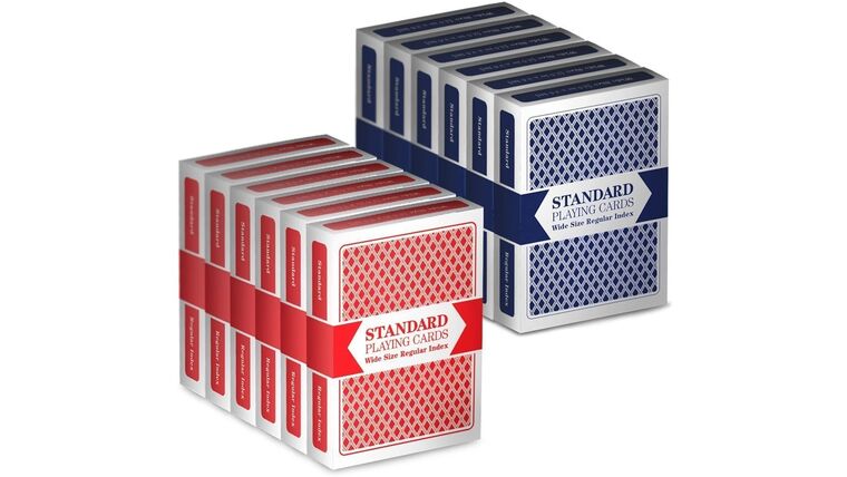 Part – Brybelly Deck (Red) Wide-Size, Regular Index Playing Cards Set – Plastic-Coated, Classic Poker Size | Rental Part – Brybelly Deck (Red) Wide-Size, Regular Index Playing Cards Set – Plastic-Coated, Classic Poker Size | Rental
