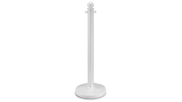 40″H White Plastic Stanchion Post Only | Rental 40″H White Plastic Stanchion Post Only | Rental