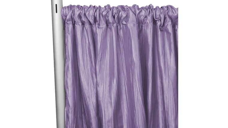 Accordion Crinkle Taffeta 8ft H x 54" W Drape/Backdrop Panel - Victorian | Rental