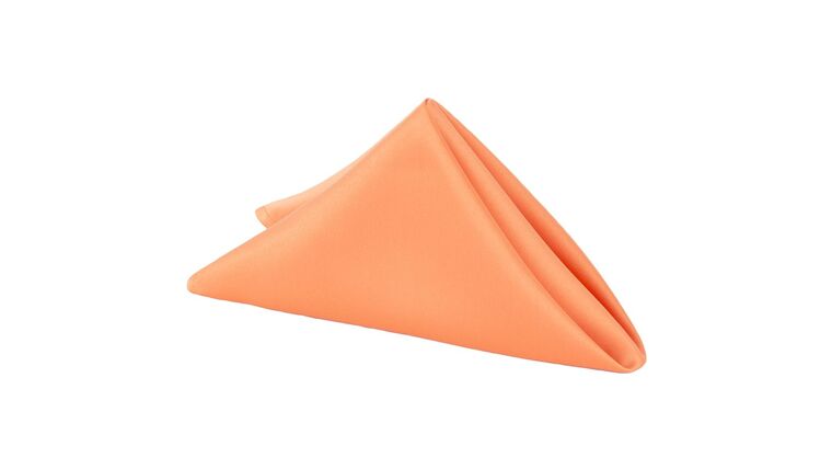 Lamour Satin Napkin 20″x20″ – Orange | Rental
