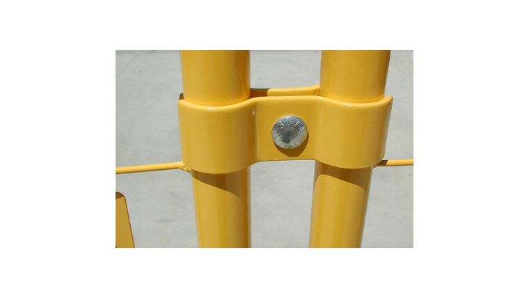 Yellow Perimeter Patrol Panel Clamps | Rental