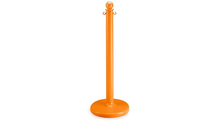 40″H Safety Orange Plastic Stanchion Post Only | Rental 40″H Safety Orange Plastic Stanchion Post Only | Rental