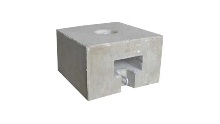 Concrete – 350lb Block And Roll® Tent Ballast Block | Rental