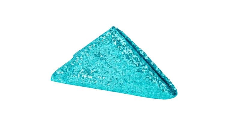 Glitz Sequin Napkin 20″x20″ – Turquoise | Rental