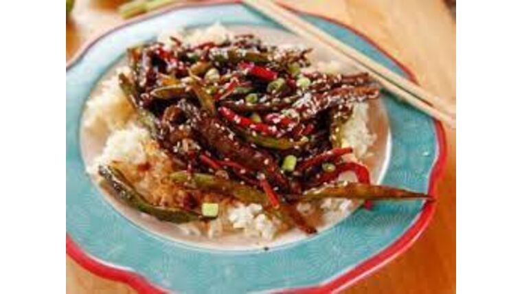 Rice Plate with Teriyaki Beef | Rental