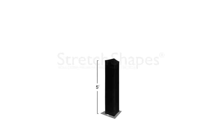 5′ Black Spandex Truss Sleeve Cover | Rental