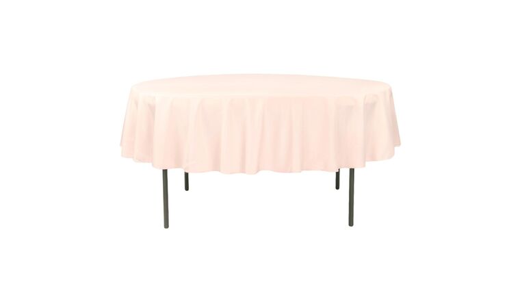 Polyester | Blush | 90″ Round Tablecloth | Rental Polyester | Blush | 90″ Round Tablecloth | Rental