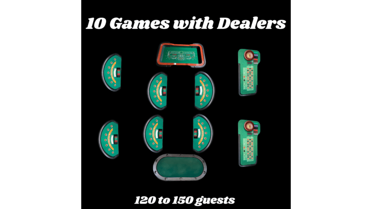 Full House | 10 Casino Game Package | Rental
