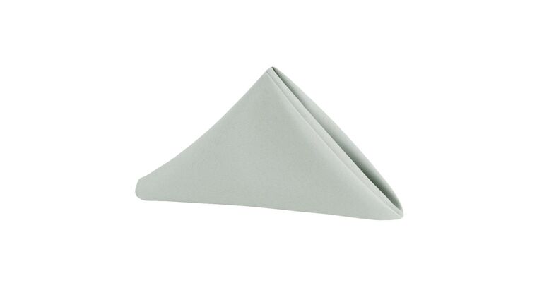 Polyester | 20″ x 20″ Silver Polyester Napkin | Rental