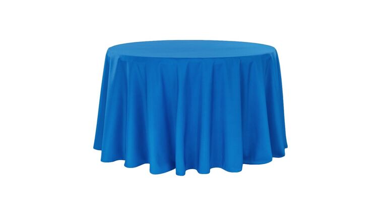 Polyester Round 132″ Tablecloth – Royal Blue | Rental Polyester Round 132″ Tablecloth – Royal Blue | Rental