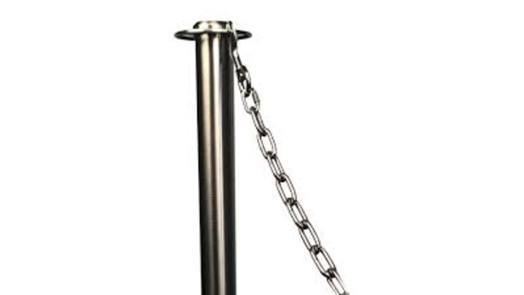 5′ Metal Stanchion Chain – Chrome | Rental 5′ Metal Stanchion Chain – Chrome | Rental