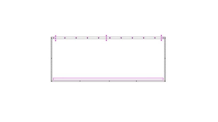 10’H x 20’L Tent Sidewall – White w/Windows | Rental 10’H x 20’L Tent Sidewall – White w/Windows | Rental