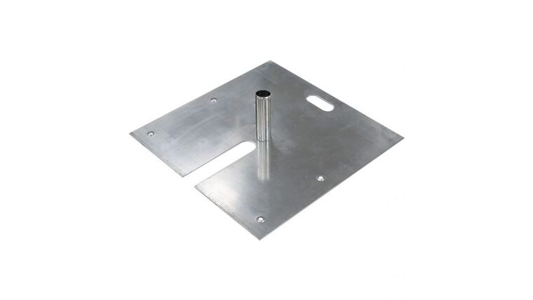 24″ x 24” w/2″ x 16″ Pin Pipe And Drape Stage Base Plate Kit | Rental 24″ x 24” w/2″ x 16″ Pin Pipe And Drape Stage Base Plate Kit | Rental