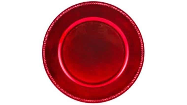 Beaded Acrylic Charger Plate – Fuchsia/Hot Pink | Rental