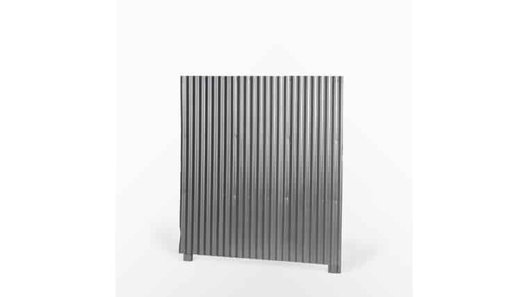 Metal – 74″ x 77H Ridge Panel Screen Divider Rental | Rental Metal – 74″ x 77H Ridge Panel Screen Divider Rental | Rental