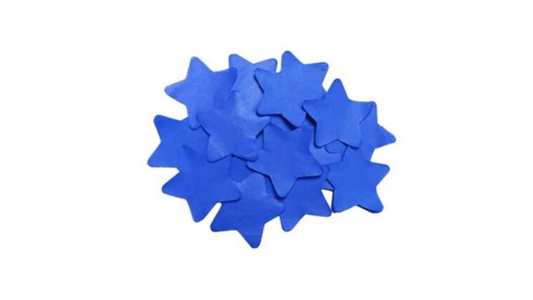 Blue Star Tissue Confetti (1 LB) | Rental