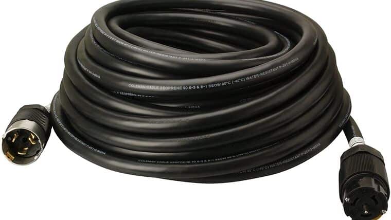 100′ – 6/3 & 8/1 SEOW 50 Amp, 125/250-Volt Outdoor Extension Cord – Black | Rental 100′ – 6/3 & 8/1 SEOW 50 Amp, 125/250-Volt Outdoor Extension Cord – Black | Rental