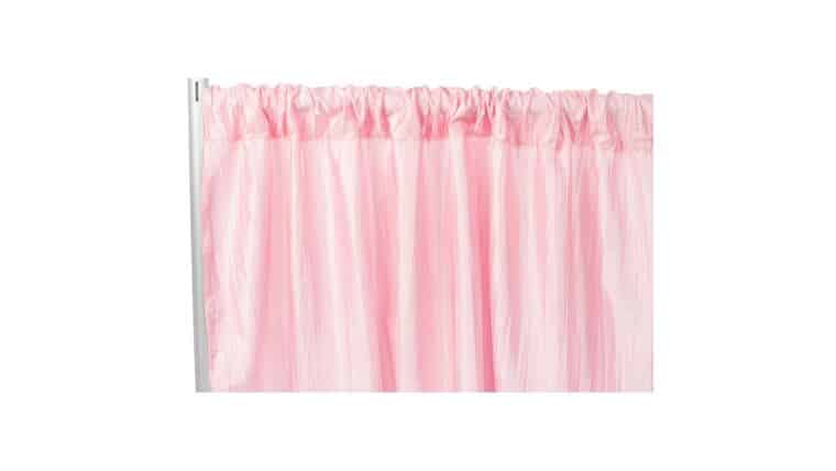 Accordion Crinkle Taffeta 8ft H x 54" W Drape/Backdrop Panel - Pink | Rental