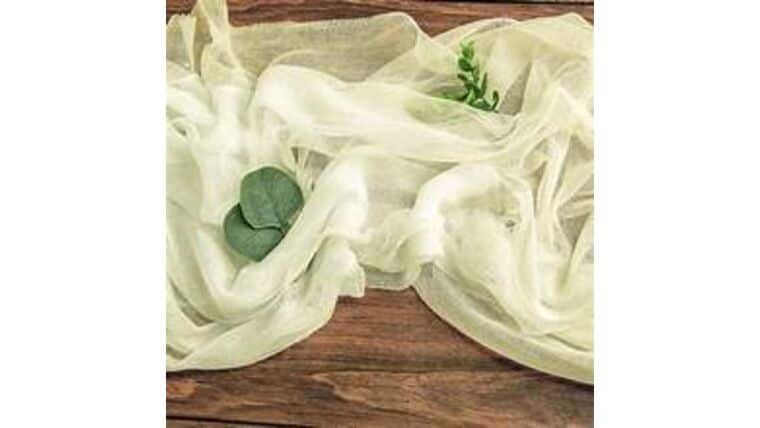 Cheesecloth Table Runner – Chartreuse | Rental Cheesecloth Table Runner – Chartreuse | Rental