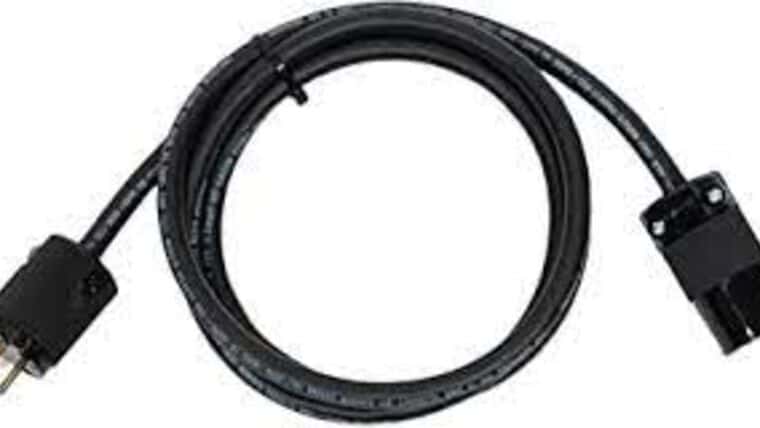 Power Cable | Black | 12/3 | 25′ | Rental