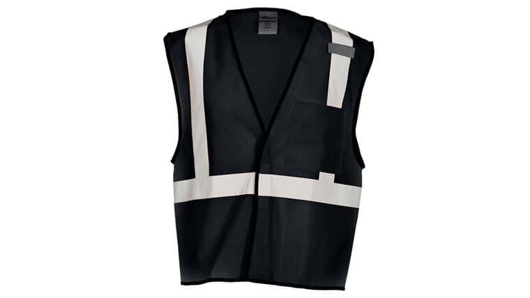 Black ML Kishigo B120 Series Economy Enhanced Visibility Mesh Identification Vest | Rental Black ML Kishigo B120 Series Economy Enhanced Visibility Mesh Identification Vest | Rental