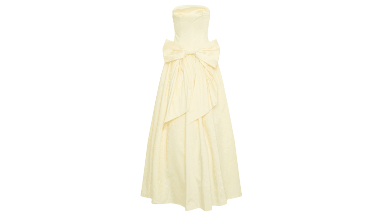 6" x 106" Yellow Teffeta Crinkle Sash | Rental