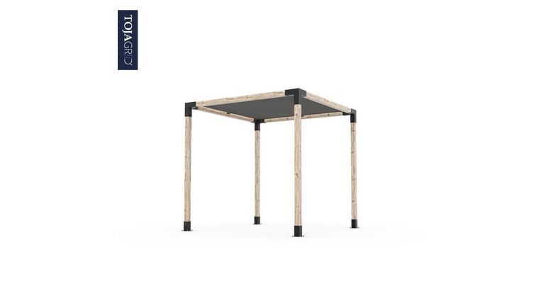 8′ x 8′ Pergola Kit with SHADE SAIL for 4×4 Wood Posts | Rental