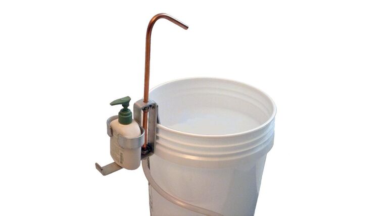 Single Tap Bucket Sink w/Foot Pump | Rental