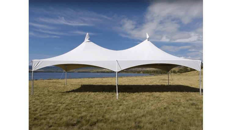 Part – 20 ‘ x 40’ High Peak Canopy Tent Top – White | Rental