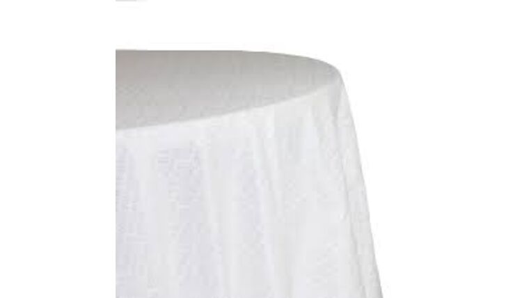 Sequin | 132″ New York White Sequin Tablecloth | Rental Sequin | 132″ New York White Sequin Tablecloth | Rental