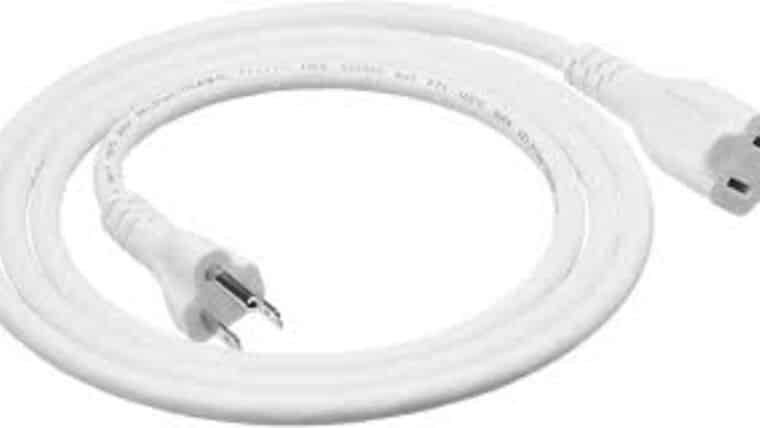 Power Cable | White | 14/3 | 9’ | Rental Power Cable | White | 14/3 | 9’ | Rental