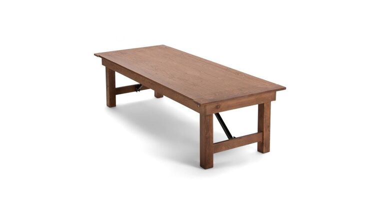 Farm Table | 6′ x 30” | Chestnut | Kids | Rental
