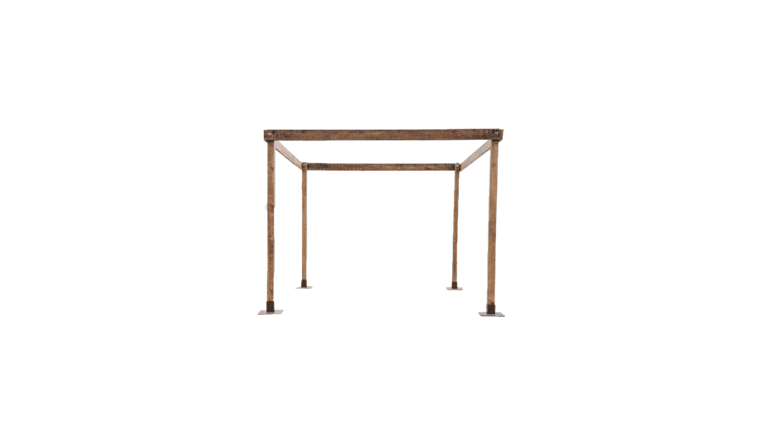 Cabana – 8′ x 8’w x 8’h Honey Brown Rustic Wood Cabana | Rental