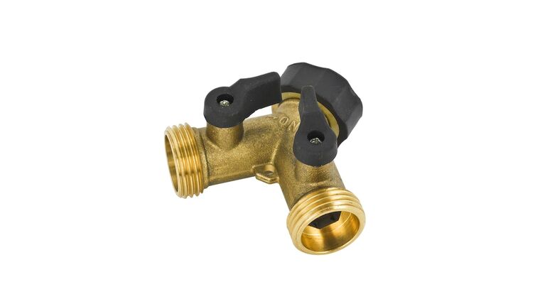 Brass 2 Way 3/4" Hose Splitter Adapter | Rental