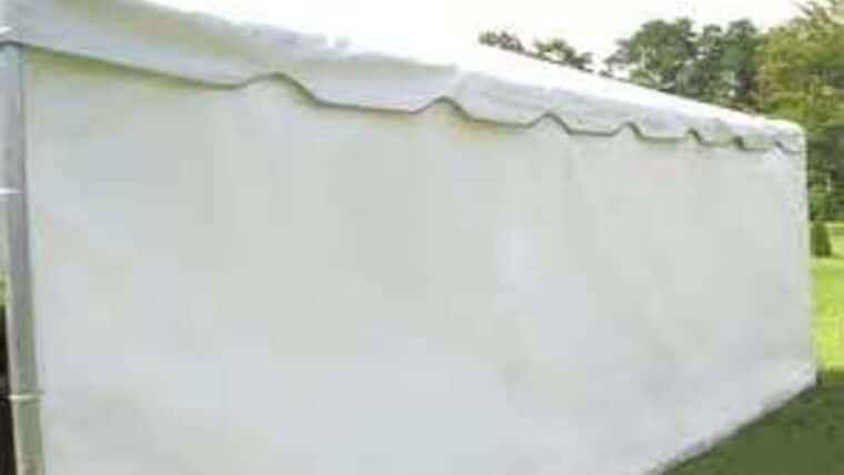10’H x 20’L Solid Tent Sidewall – White | Rental 10’H x 20’L Solid Tent Sidewall – White | Rental