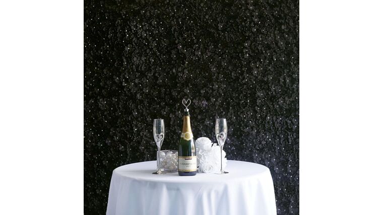 Flower Wall – UV Protected Black Artificial Hydrangea Panels | Rental