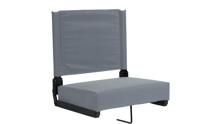 Bleacher Seat - Grey Grandstand Comfort Seats by Flash with Ultra-Padded Seat | Rental