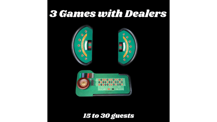 Lady Luck | 3 Table | Casino Game Package | Rental