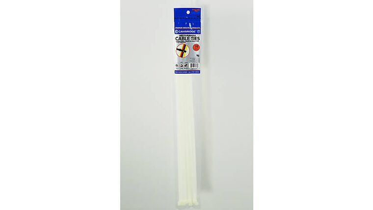21 In. White Cable Zip Tie - White | Rental