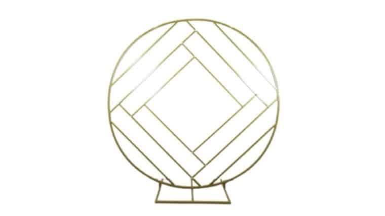 Gold Round Backdrop | Rental Gold Round Backdrop | Rental