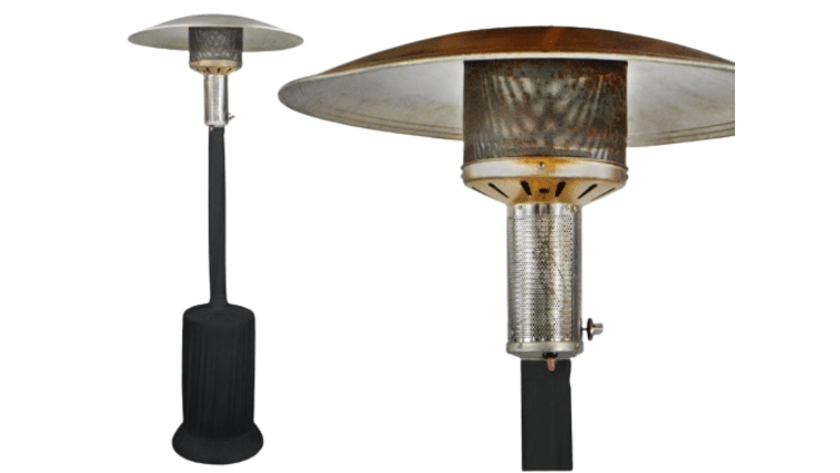 Patio Heater – Mushroom – Velon Wrapped – Black | Rental Patio Heater – Mushroom – Velon Wrapped – Black | Rental
