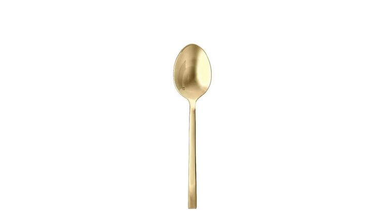 Arezzo Brushed Gold Serving Spoon | Rental Arezzo Brushed Gold Serving Spoon | Rental