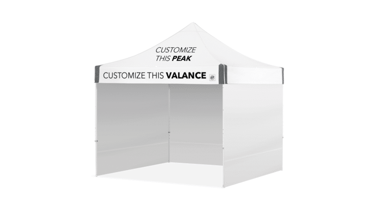 Pop Up Tent Walls – 3” x 10′ White Half Vendor Sidewall | Rental Pop Up Tent Walls – 3” x 10′ White Half Vendor Sidewall | Rental