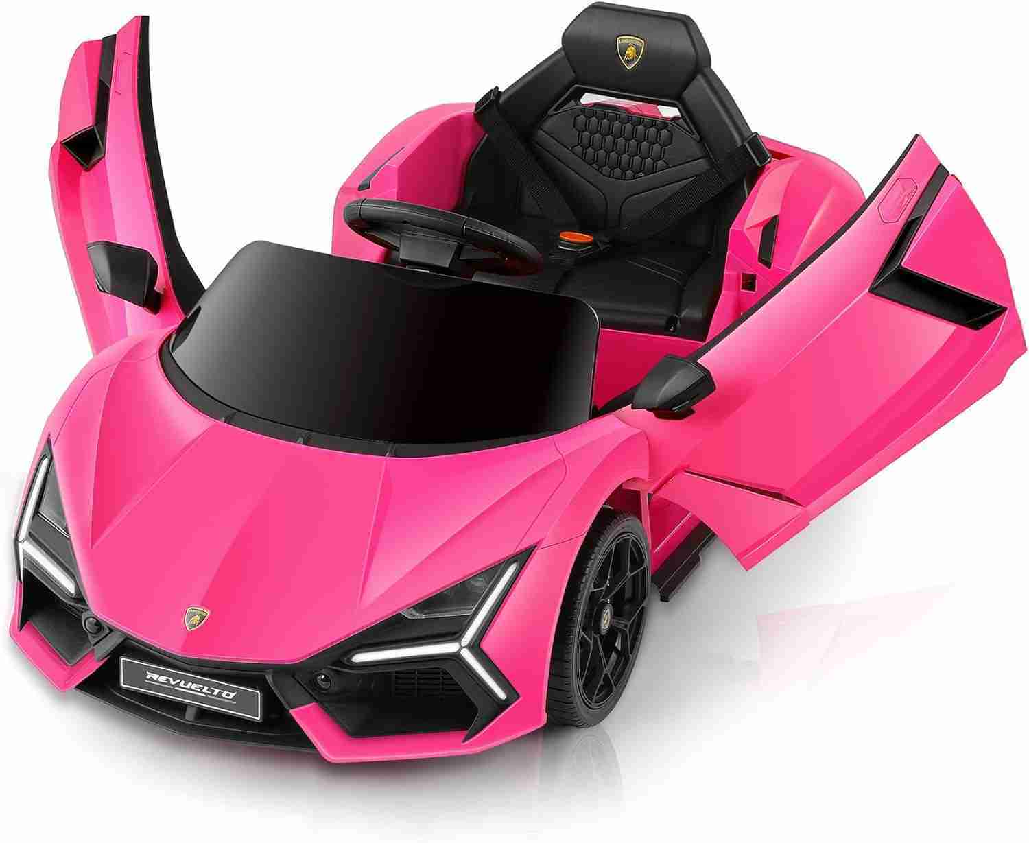 ELEMARA Licensed Lamborghini Ride On Car with Scissor Door,Electric car for Kids with Remote Control,12V Kids Car with Bluetooth,LED Light,MP3 Player and Wide Seat(Pink) : Toys & Games | Rental ELEMARA Licensed Lamborghini Ride On Car with Scissor Door,Electric car for Kids with Remote Control,12V Kids Car with Bluetooth,LED Light,MP3 Player and Wide Seat(Pink) : Toys & Games | Rental