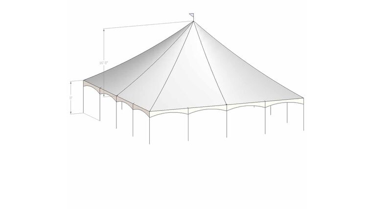 High Peak Tent – 40′ x 40′ -White | Rental High Peak Tent – 40′ x 40′ -White | Rental