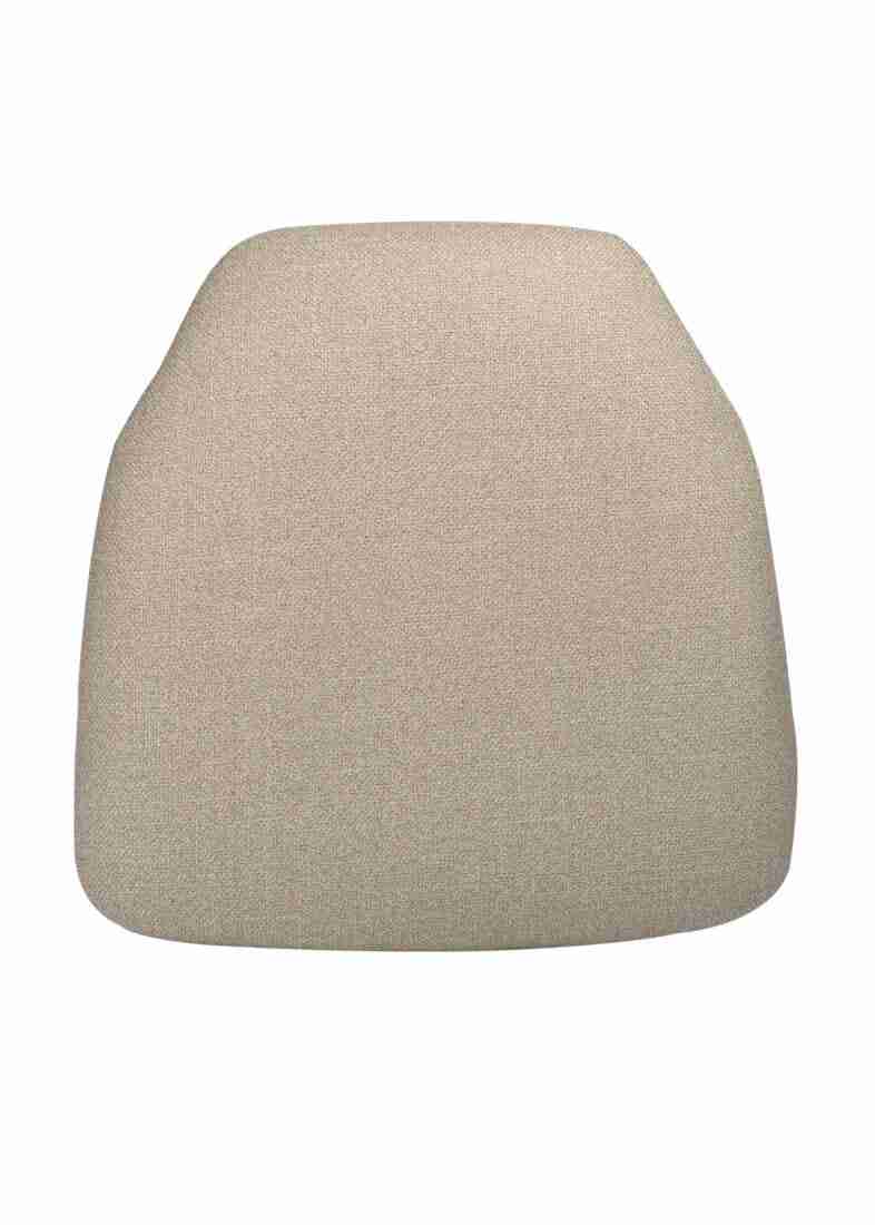 Beige Tweed 1.75″ Thick Fabric Panel Chiavari Chair Cushion | Rental Beige Tweed 1.75″ Thick Fabric Panel Chiavari Chair Cushion | Rental