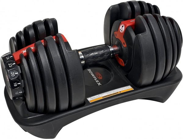 Set of 2 Bowflex SelectTech Adjustable Weights and Dumbbells Single Dumbbell 552 (2 – 24 kg) | Rental