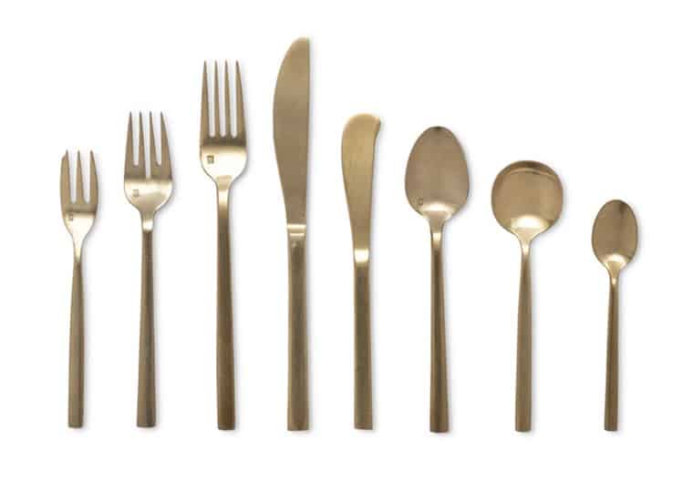 Arezzo | 5 Piece Set | Brushed Gold | Rental Arezzo | 5 Piece Set | Brushed Gold | Rental