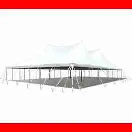60′ x 60′ Premium Sectional Canopy Pole Party Tent – White | Rental 60′ x 60′ Premium Sectional Canopy Pole Party Tent – White | Rental