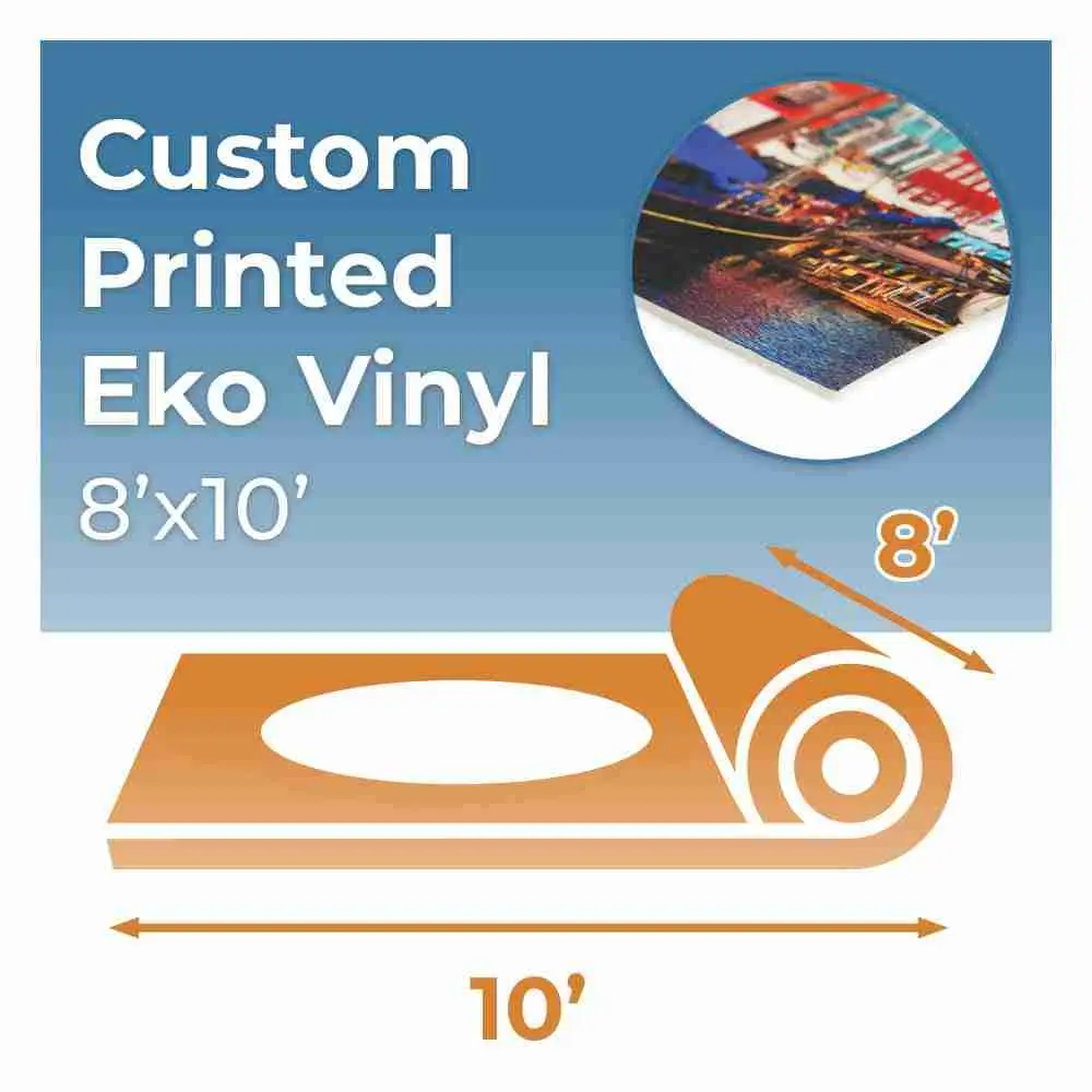 8’x10′ Custom Printed Eko Floor Rolled Vinyl | Rental